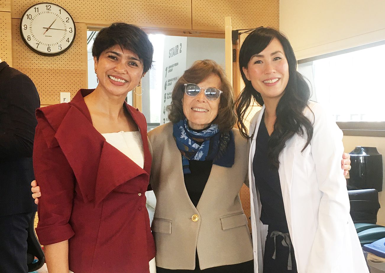 Farwiza Farhan, Dr. Sylvia Earle and Dr. Melissa Lem standing together